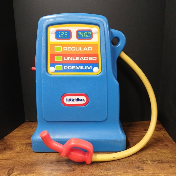 Vintage Blue Little Tikes Toy Gas Pump, 12x17.5x8" - Picture 1 of 10